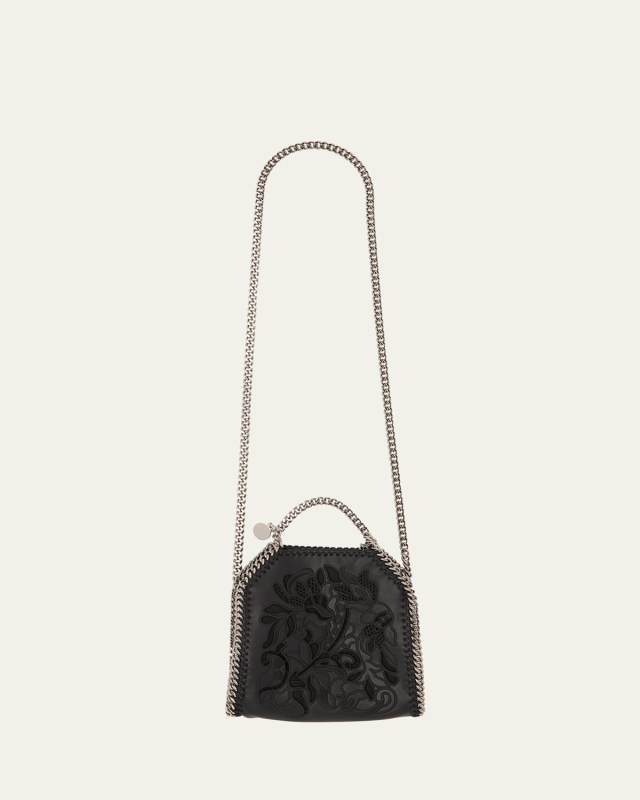 Falabella Tiny Lace Vegan Leather Crossbody Bag